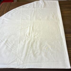 Cream Linen-Look Oval Tablecloth
